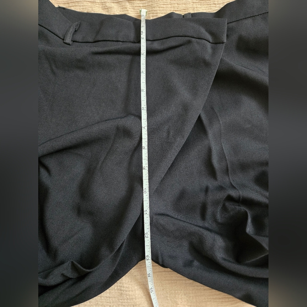 NWT Micas Asymmetrical Elegant Black Wide-Leg Pants, Large - Picture 11 of 12